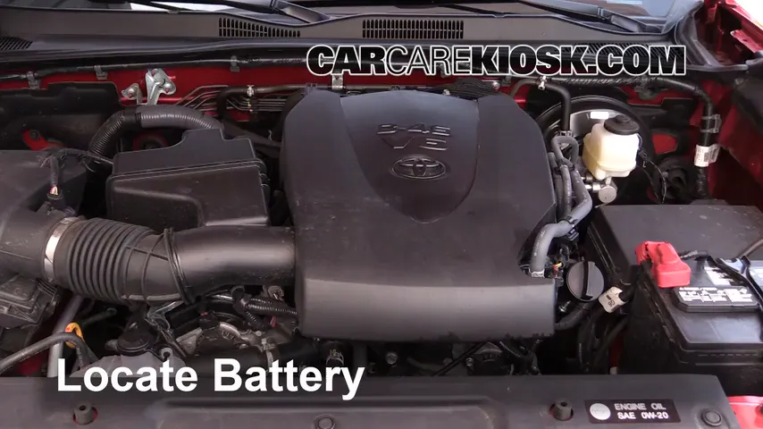 2016 Toyota Tacoma SR5 3.5L V6 Crew Cab Pickup Battery Replace